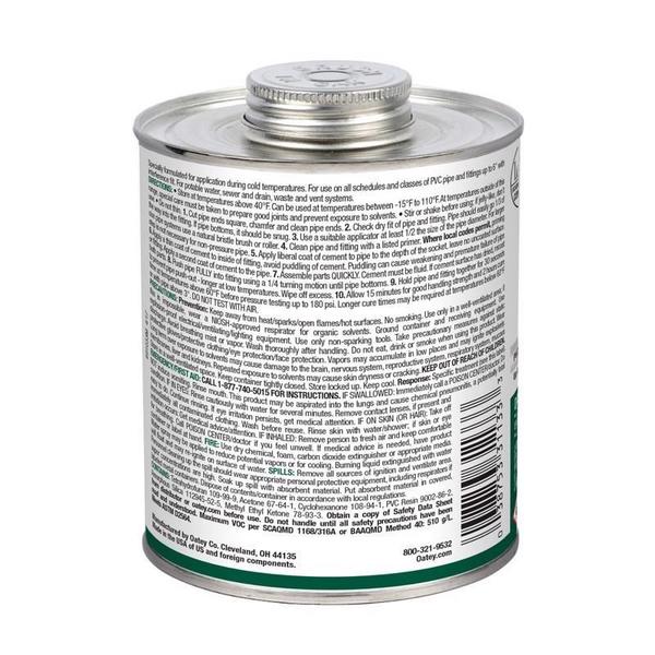 Clear Cement For PVC, All Weather, 32 oz.