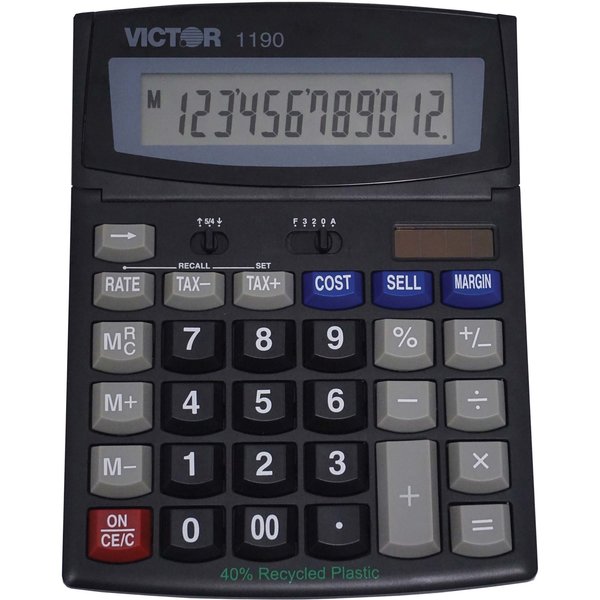 Finance Portable Calculator, LCD, 12 Digit