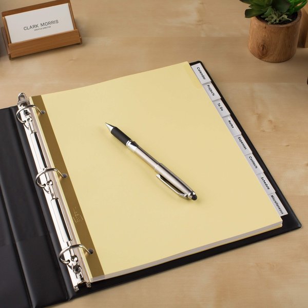 AveryÂ® Big Tabâ¢ Insertable Dividers 11112, Buff Paper, 8 Clear Tabs, 1 Set