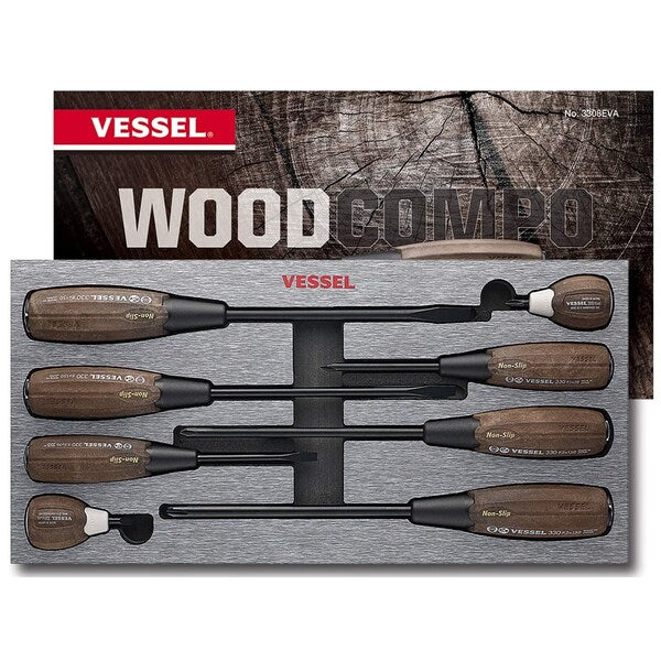 WOOD-COMPO Non-Slip Tang-Thru Screwdrive