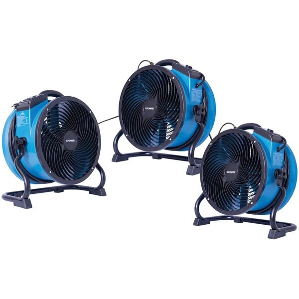High Temp Axial Air Mover, Power Outlets, 115, 1720 cfm, 19.2 W.