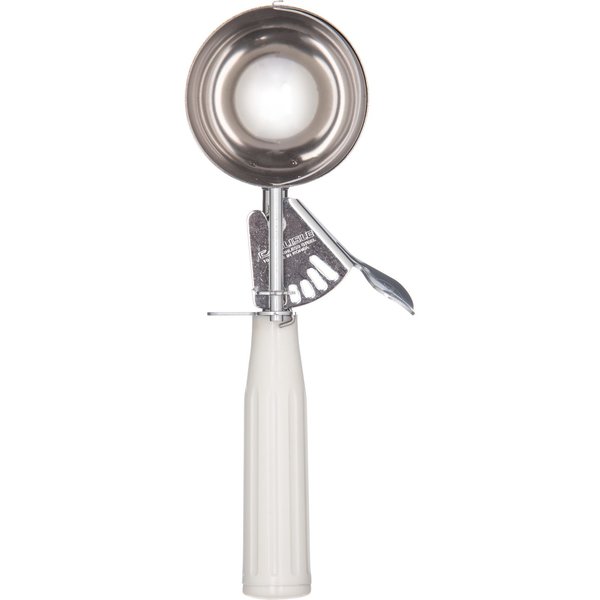 SS Disher Scoop #10, 3.8 oz., Ivory, PK12