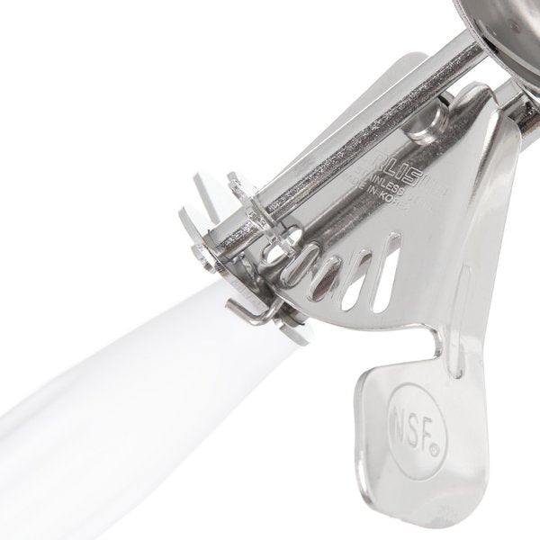 SS Disher Scoop #6, 4.7 oz., White, PK12