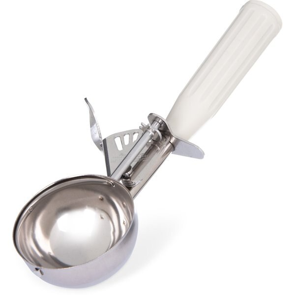 SS Disher Scoop #10, 3.8 oz., Ivory, PK12