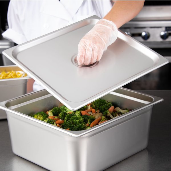 DuraPan, 2/3, SS, Steam Tbl Pan Cover, PK6