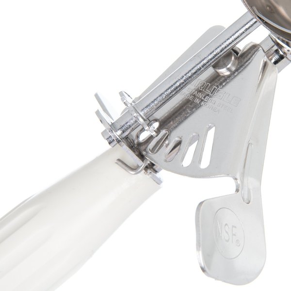 SS Disher Scoop #10, 3.8 oz., Ivory, PK12