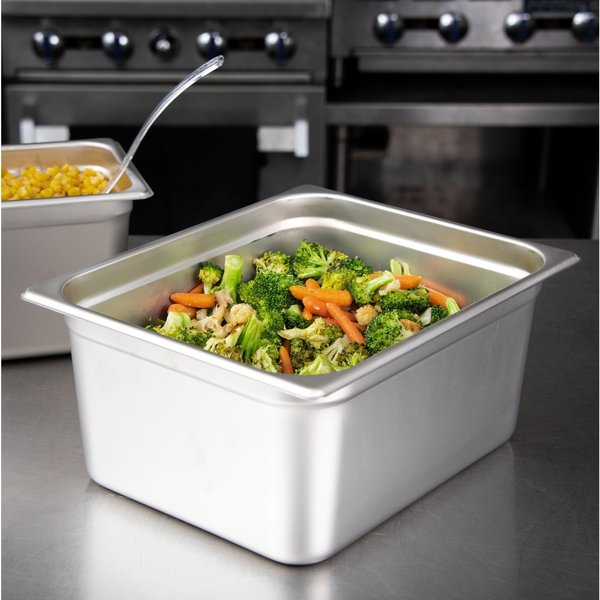 Half Lt ga., SS Steam Table Pan, 6