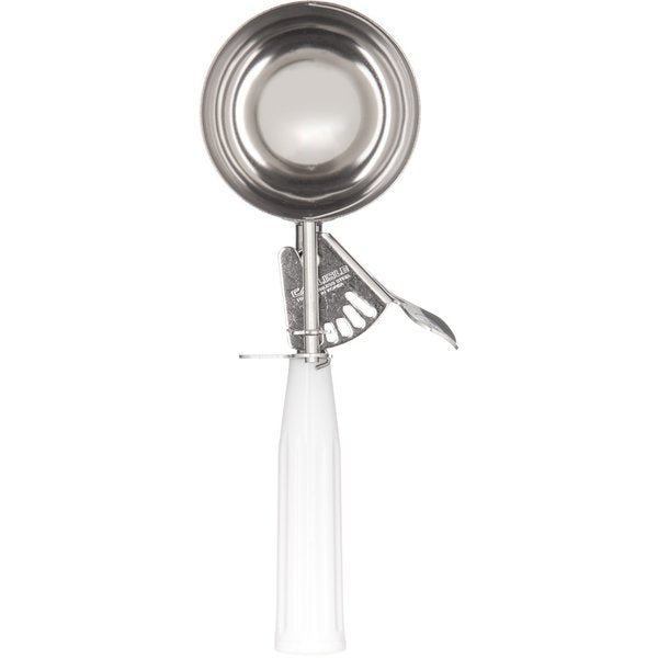 SS Disher Scoop #6, 4.7 oz., White, PK12