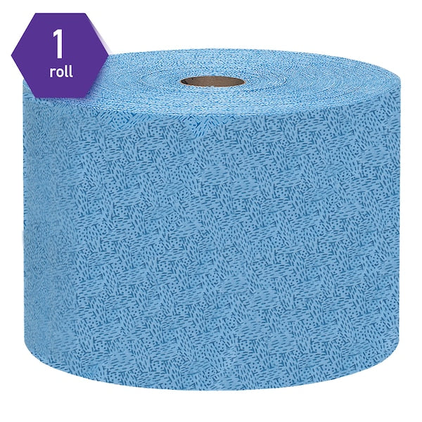 Dry Wipe Roll, Blue, Box, Polypropylene, 717 Wipes, 9 3/4 in x 13 1/2 in