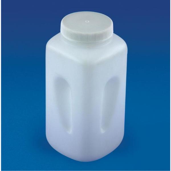 Bottle, Square, Wide Mouth, Pp, 4-Liter