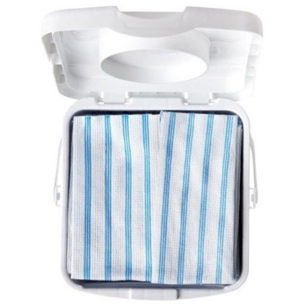 Dry Wipe, White, Microfiber, Healthcare, 60 Wipes, 12 in x 12 in