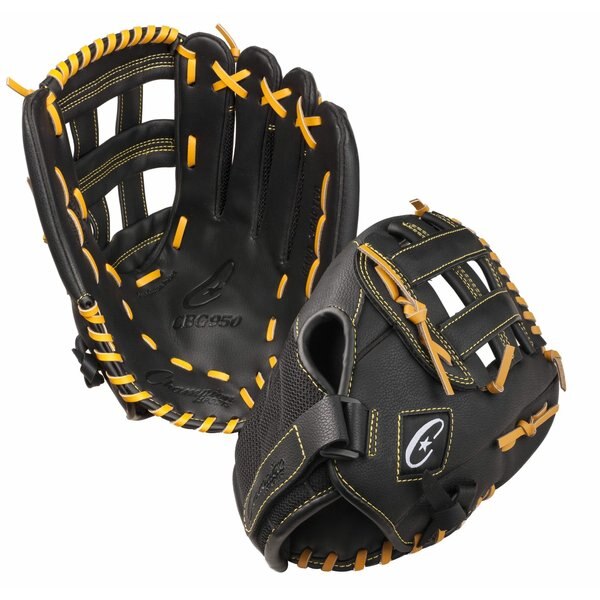 Fielder Glove, 1.5 lb., Leather, Size13in