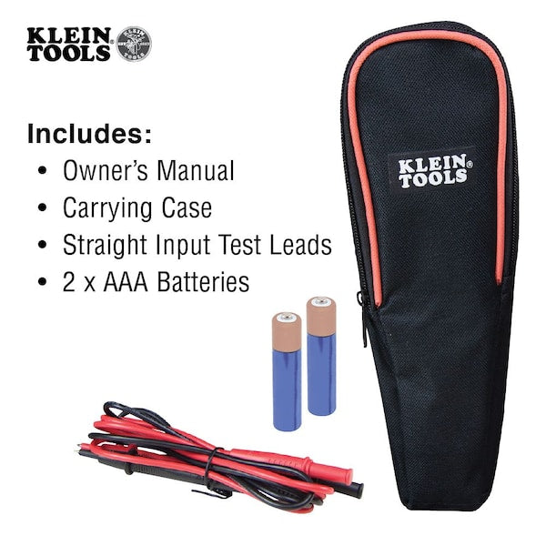 Clamp Meter, LCD, 200 A, 0.6 in (15 mm) Jaw Capacity, CAT II 1000V, CAT III 600V Safety Rating