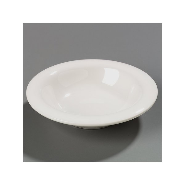 Melamine Rim Bowl, 6 oz., Bone, PK48