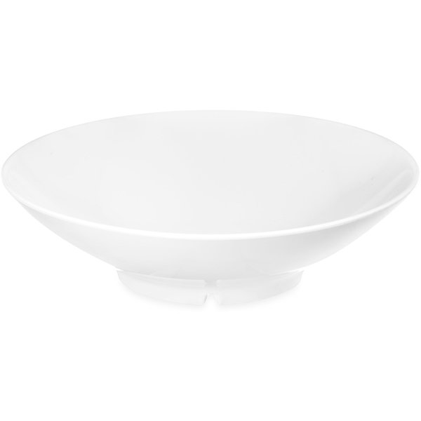 Melamine Shallow Bowl, 46 oz., Wht, PK12