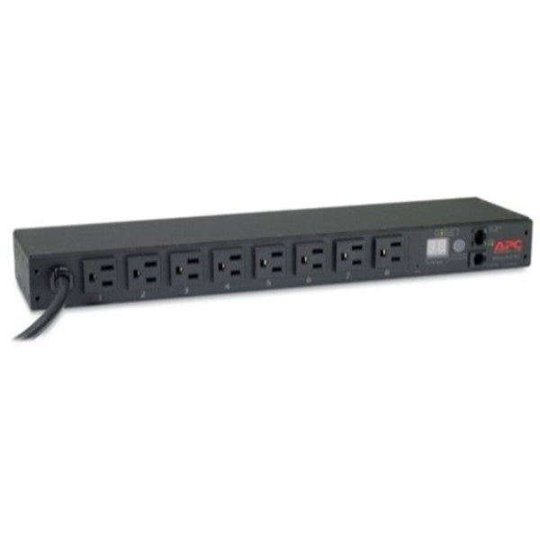 PDU, 15A, 8 Outlet, 12 ft, Black