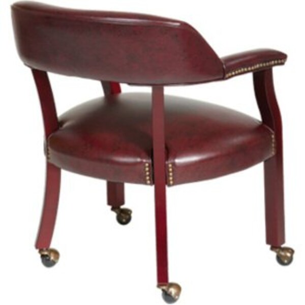 Ox BloodTraditional Guest Chair, 24 1/2