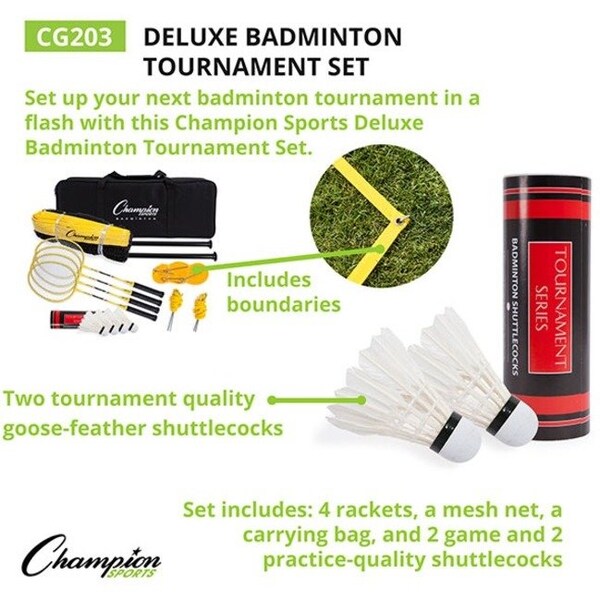 Deluxe Badminton Tournament Set In Case
