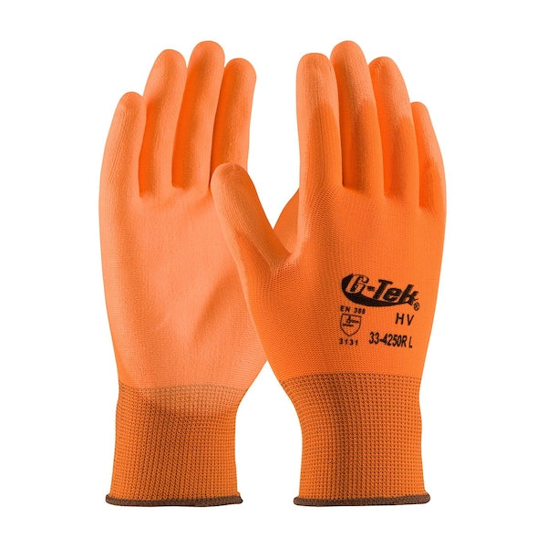 Hi-Vis Cut-Resist Glove, Orange, S, PK12