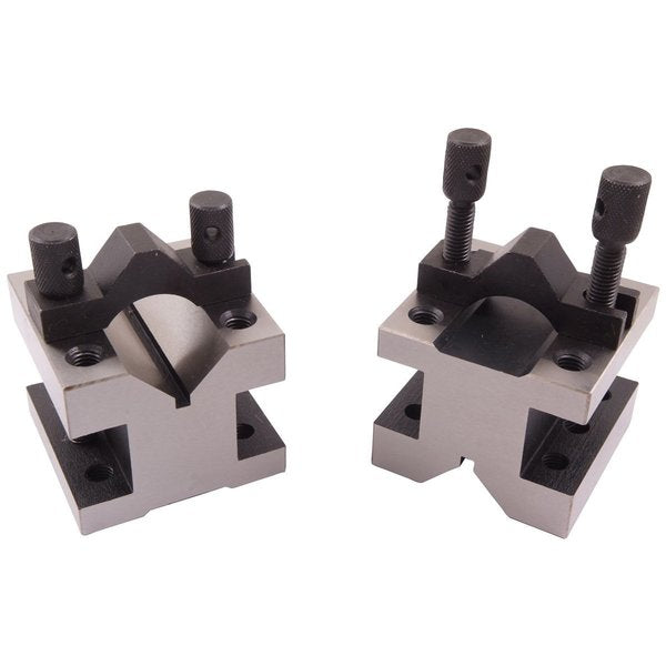 4-1/8 L X 4-1/8 W X 3-1/16 H Precision V-Block & Clamp Set