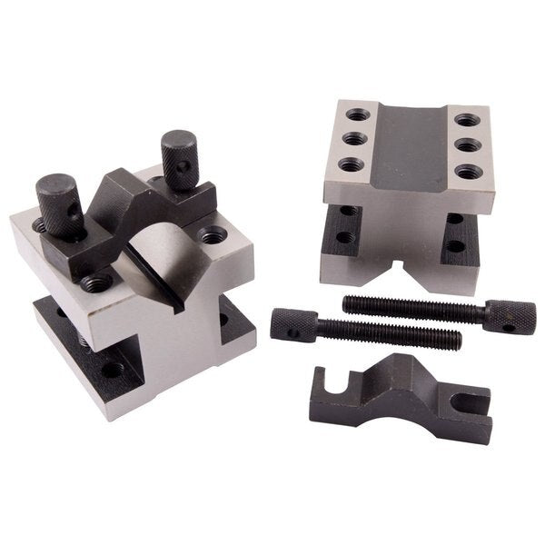 2-3/8 L X 2-3/8 W X 2 H Precision V-Block & Clamp Set