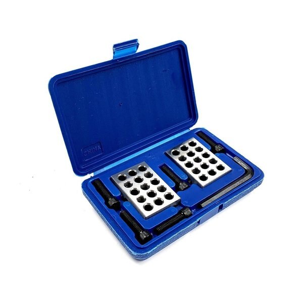 8 Piece 1-2-3 Precision 23 Hole Block Set With Screws & Hex Key