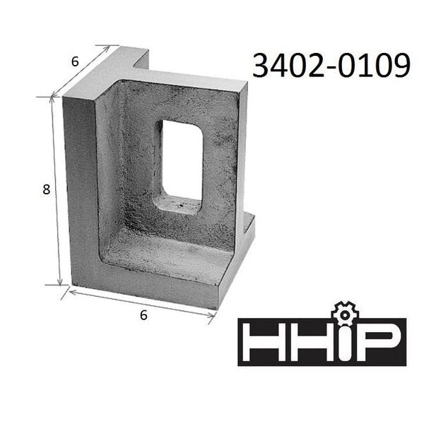 6 X 6 X 8 Precision Ground Right Angle Plate