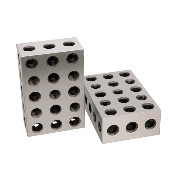 1-2-3 Block Set Matched Pair With 23 Holes Per Block