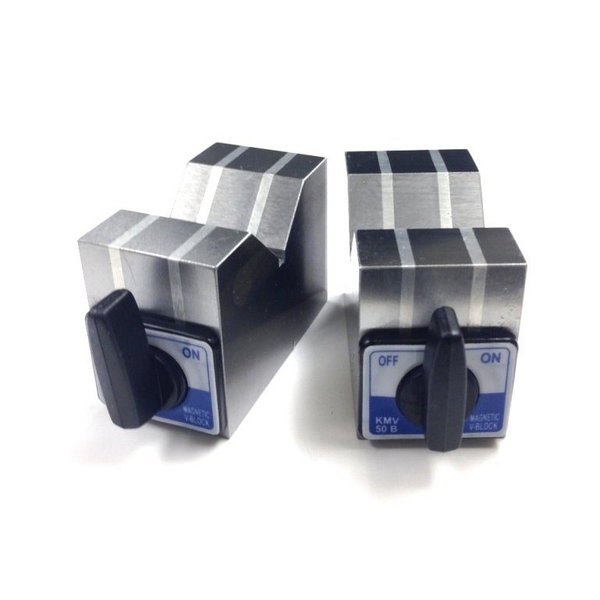 4 X 2 X 3 Aluminum Cast Magnetic V-Block Set