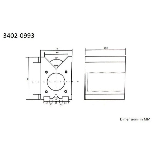 3.75 X 3 X 6 Magnetic V-Block With Switch