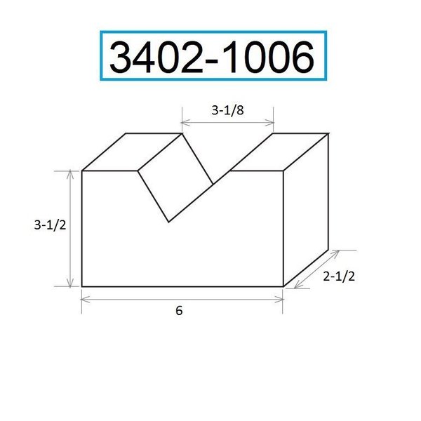 6 X 3-1/8 X 3-1/2