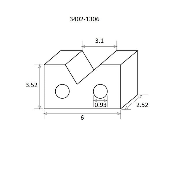 6 X 2-1/2 X 3-1/2