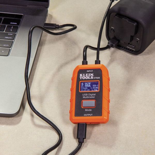 USB Digital Meter, USB-A and USB-C