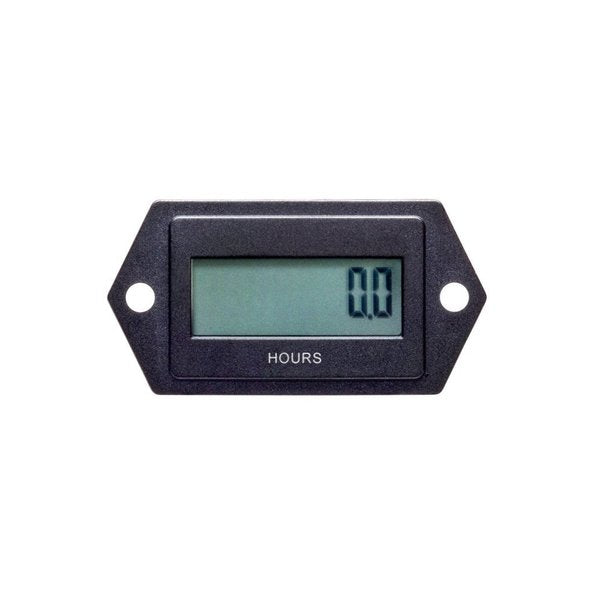 LCD Hour Meter, 1.60 in Flange, Mini Flush