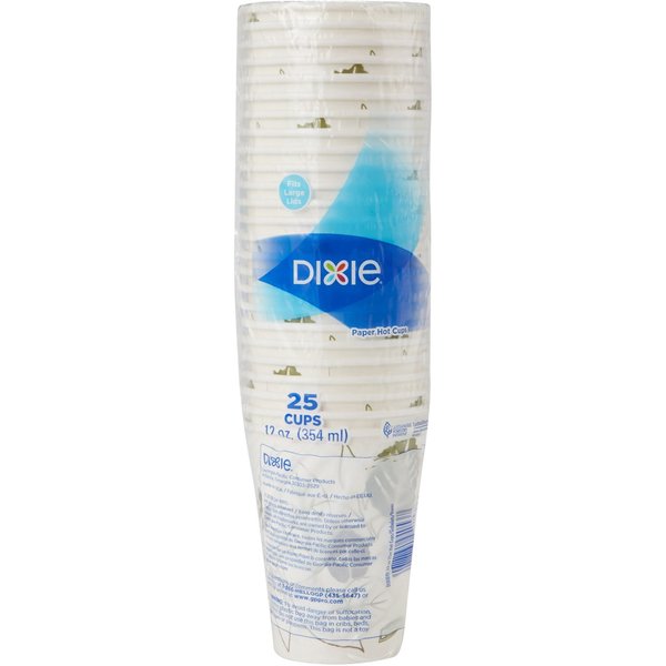 Disposable Hot cup 12 oz. White, Paper, Pk500