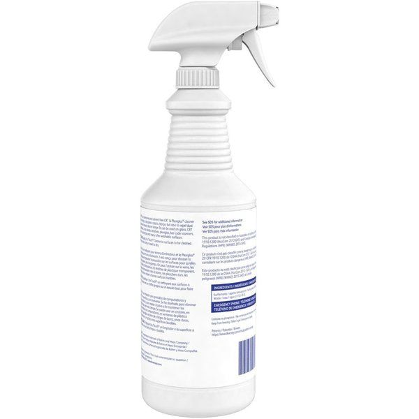 Liquid Plastic Window and CRT Cleaner, Purple, Surfactant, Spray Bottle