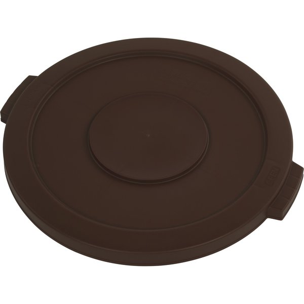 Trash Can Lid, 20 gal Bronco Rnd Lid Brwn