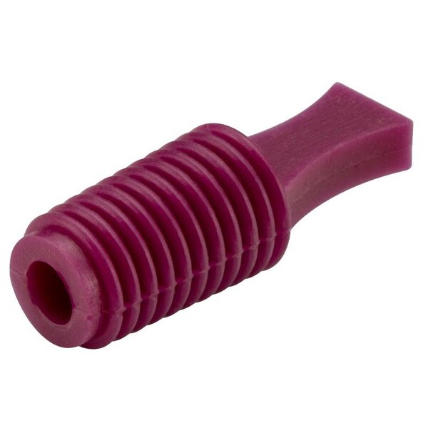 Silicone Flangeless Plug, Yellow, PK250