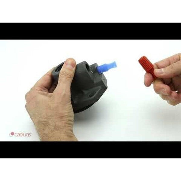 Silicone Flangeless Plug, Yellow, PK250