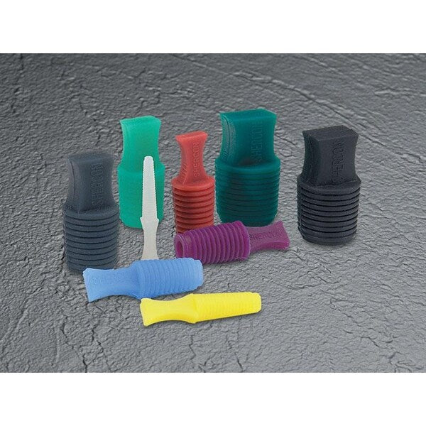 Silicone Flangeless Plug, Yellow, PK250