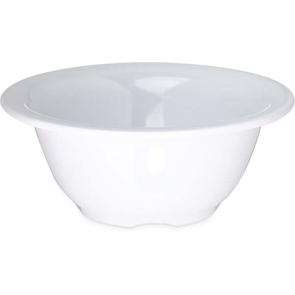 Melamine Rim Nappie Bowl, 10 oz., Wht, PK24