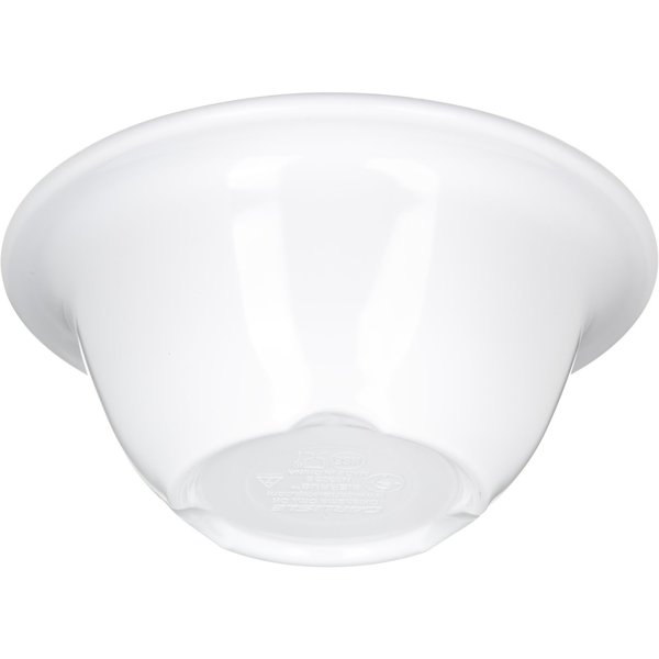 Melamine Rim Nappie Bowl, 10 oz., Wht, PK24