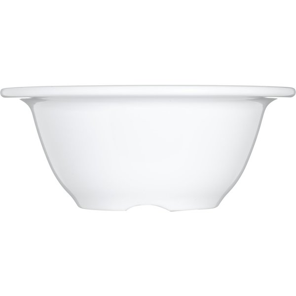 Melamine Rim Nappie Bowl, 10 oz., Wht, PK24