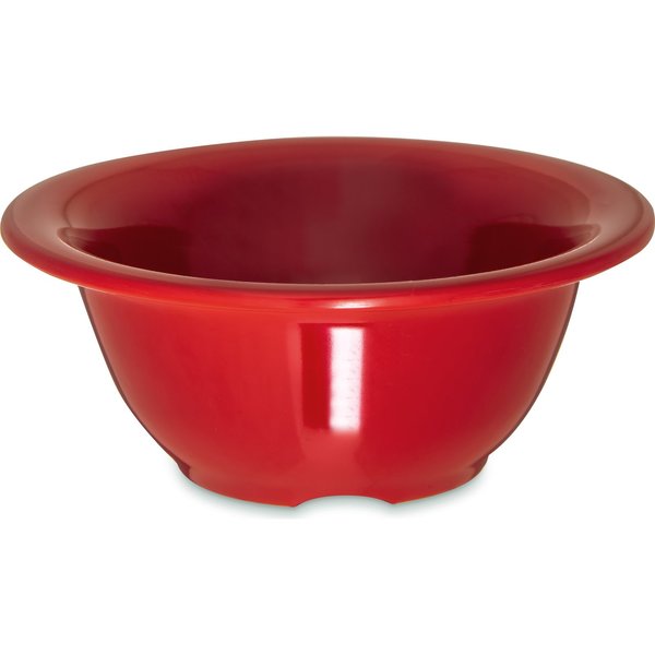 Melamine Rim Nappie Bowl, 10 oz., Red, PK24