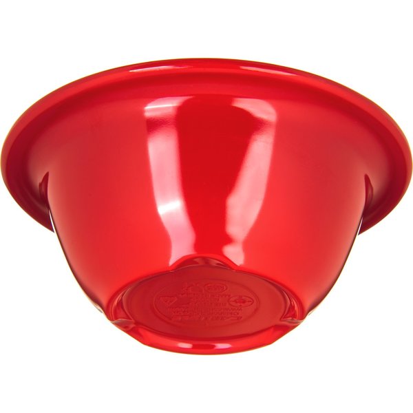 Melamine Rim Nappie Bowl, 10 oz., Red, PK24