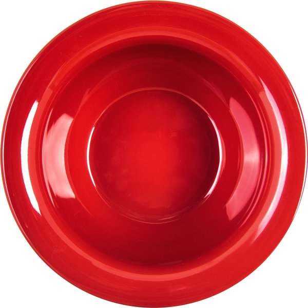 Melamine Rim Nappie Bowl, 10 oz., Red, PK24