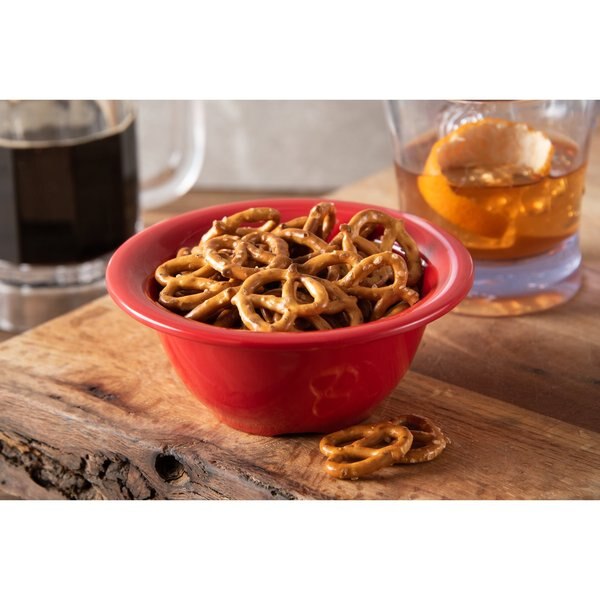 Melamine Rim Nappie Bowl, 10 oz., Red, PK24
