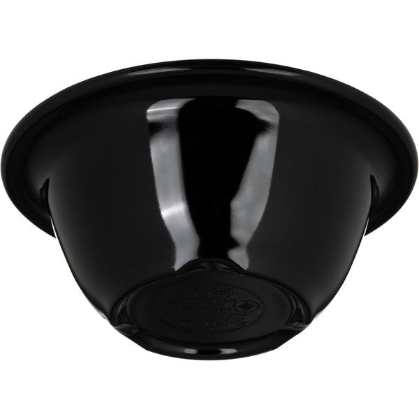 Melamine Rim Nappie Bowl, 10 oz., Blk, PK24