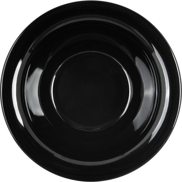 Melamine Rim Nappie Bowl, 10 oz., Blk, PK24