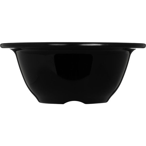Melamine Rim Nappie Bowl, 10 oz., Blk, PK24